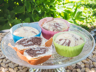 Glutenfreie Marmorkuchen-Muffins