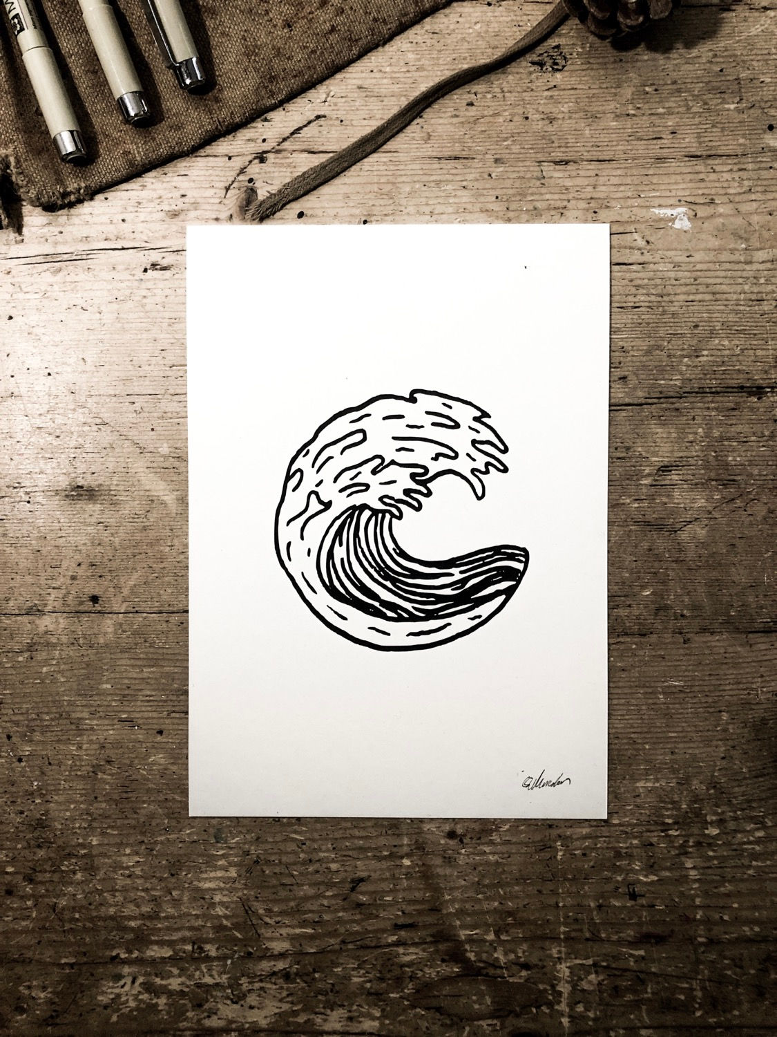 Shore break -Signed a5 print