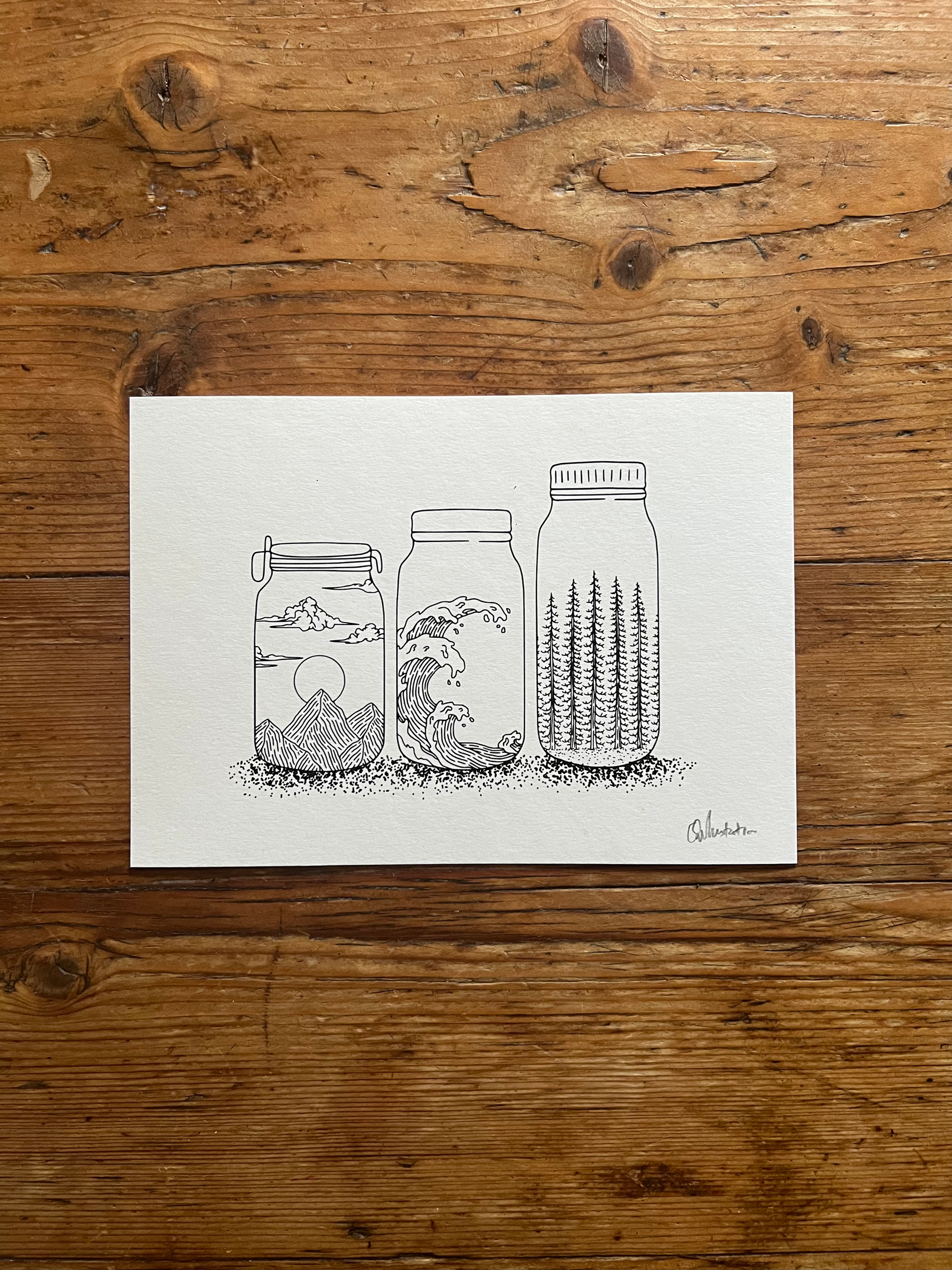 Life Contained - Signed a5 print