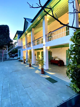 The frontyard of Moonshine villa