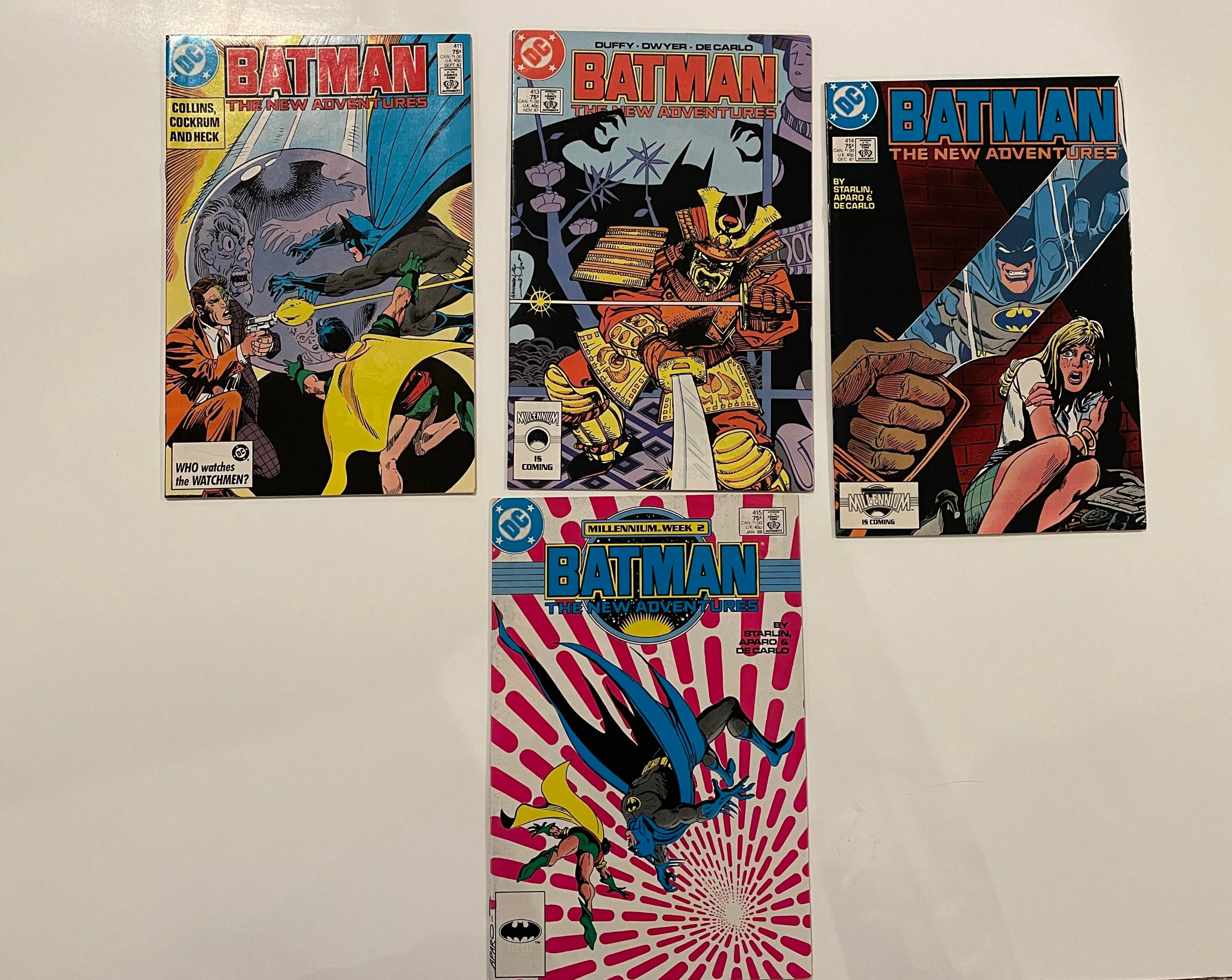 Batman Issues 411,413,414,415 (1987) DC