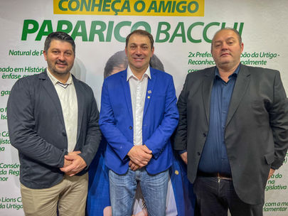 Executivo de Ibiraiaras convida deputado Paparico Bacchi para Noite Italiana