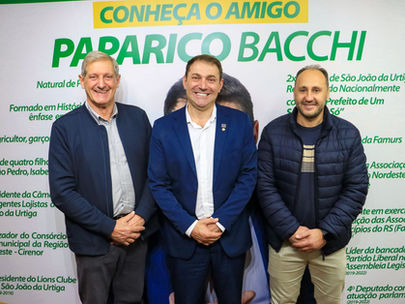 Saúde de São Valentim recebe quase meio milhão de reais por intermédio do deputado Paparico Bacchi