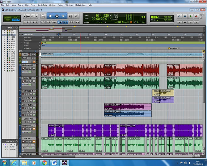 Working on the Vocals