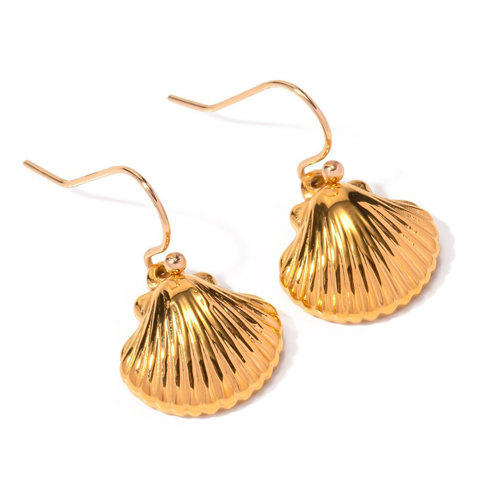 Nautilus Drop Shell Earrings