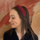 Thumbnail: Knotted Vegan Suede Headband-Wine