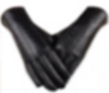 Vegan Leather Touchscreen Gloves- Black