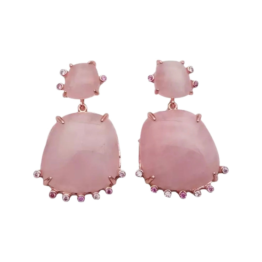 Free Spirit Rose Quartz Earrings