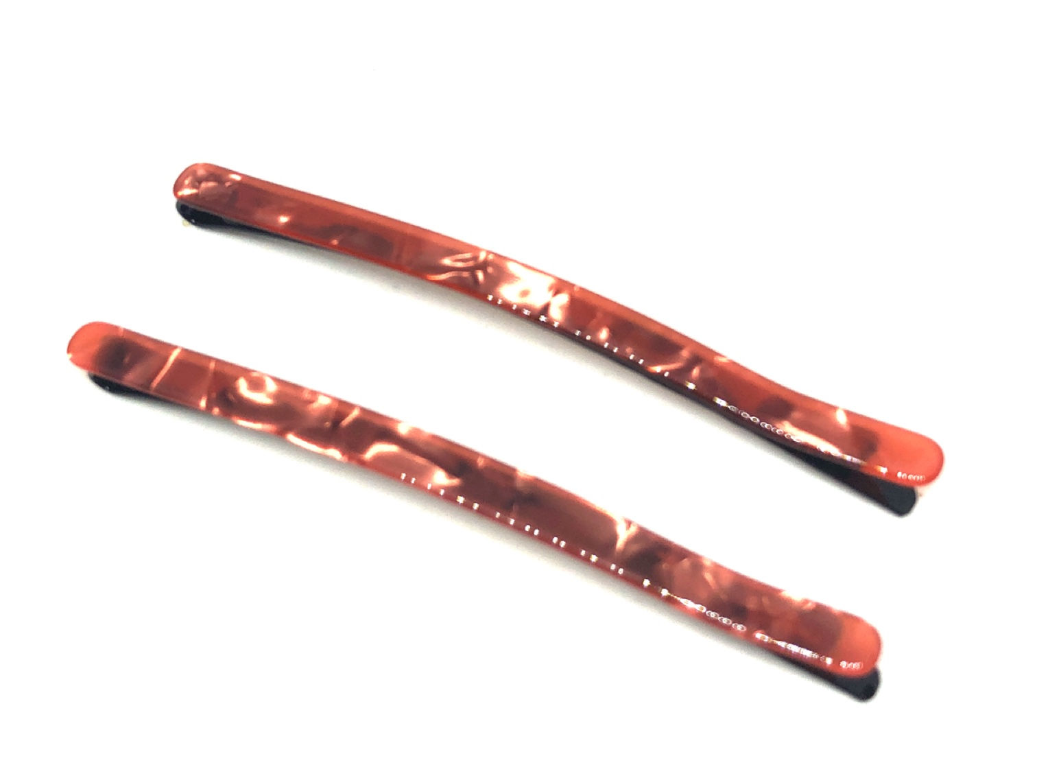 Acetate Hairpins -Watermelon Pearl- 2pce