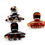 Thumbnail: 3 set Small acetate hair claw trio in Tortoise