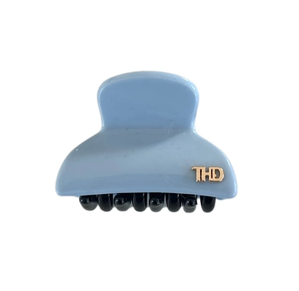 Acetate Small Hair Claw & crystals –  Gelato Blue