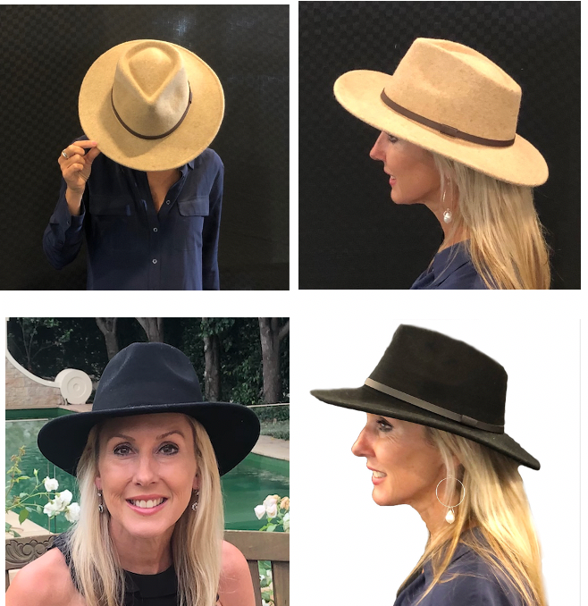 100% Australia Wool Teardrop Fedoras