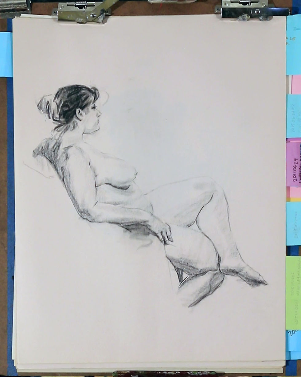Thumbnail: Collection of Charcoal Drawings, #8