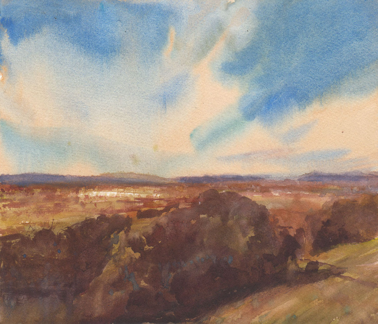 Watercolor: Taylor Mountain