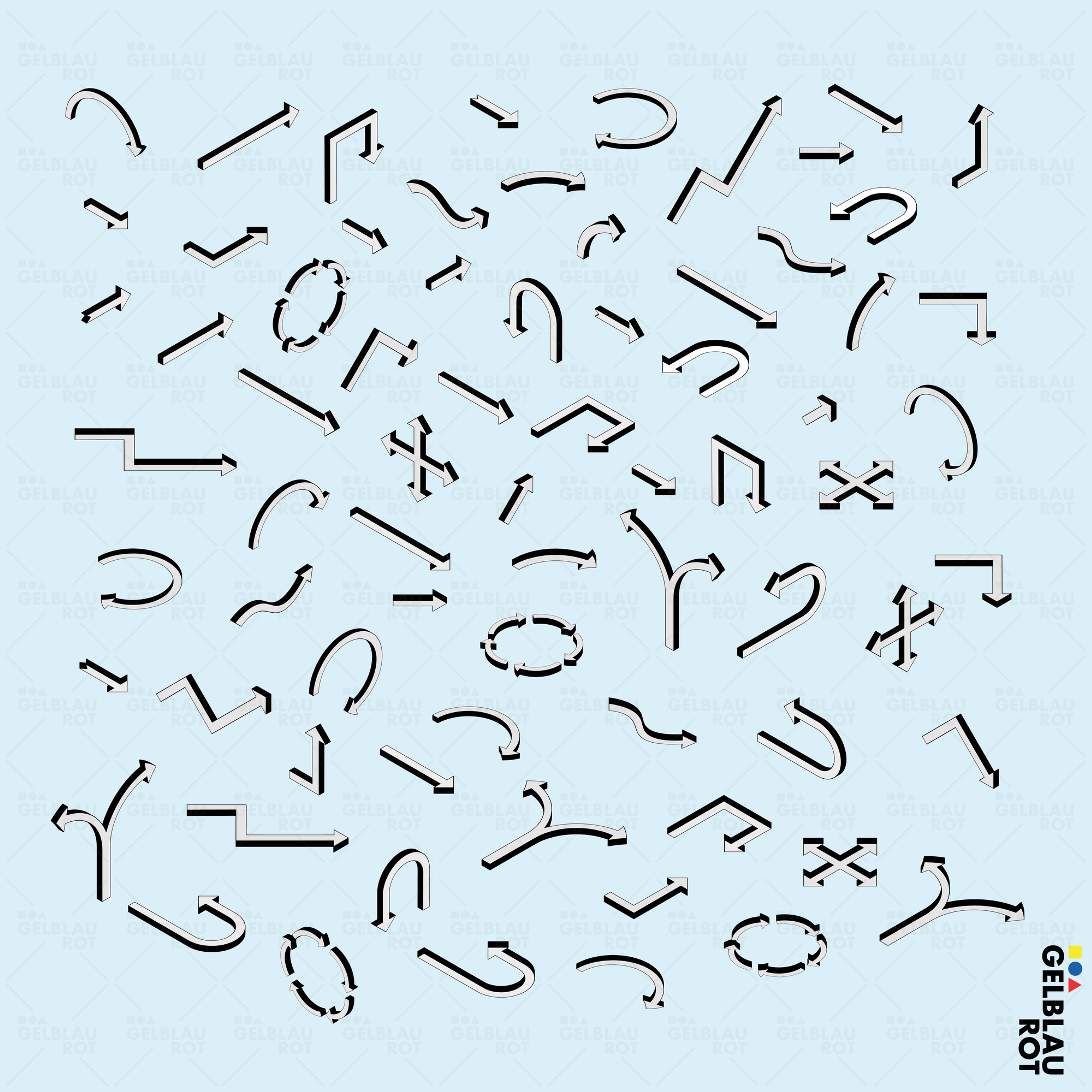 Isometric Arrows Set