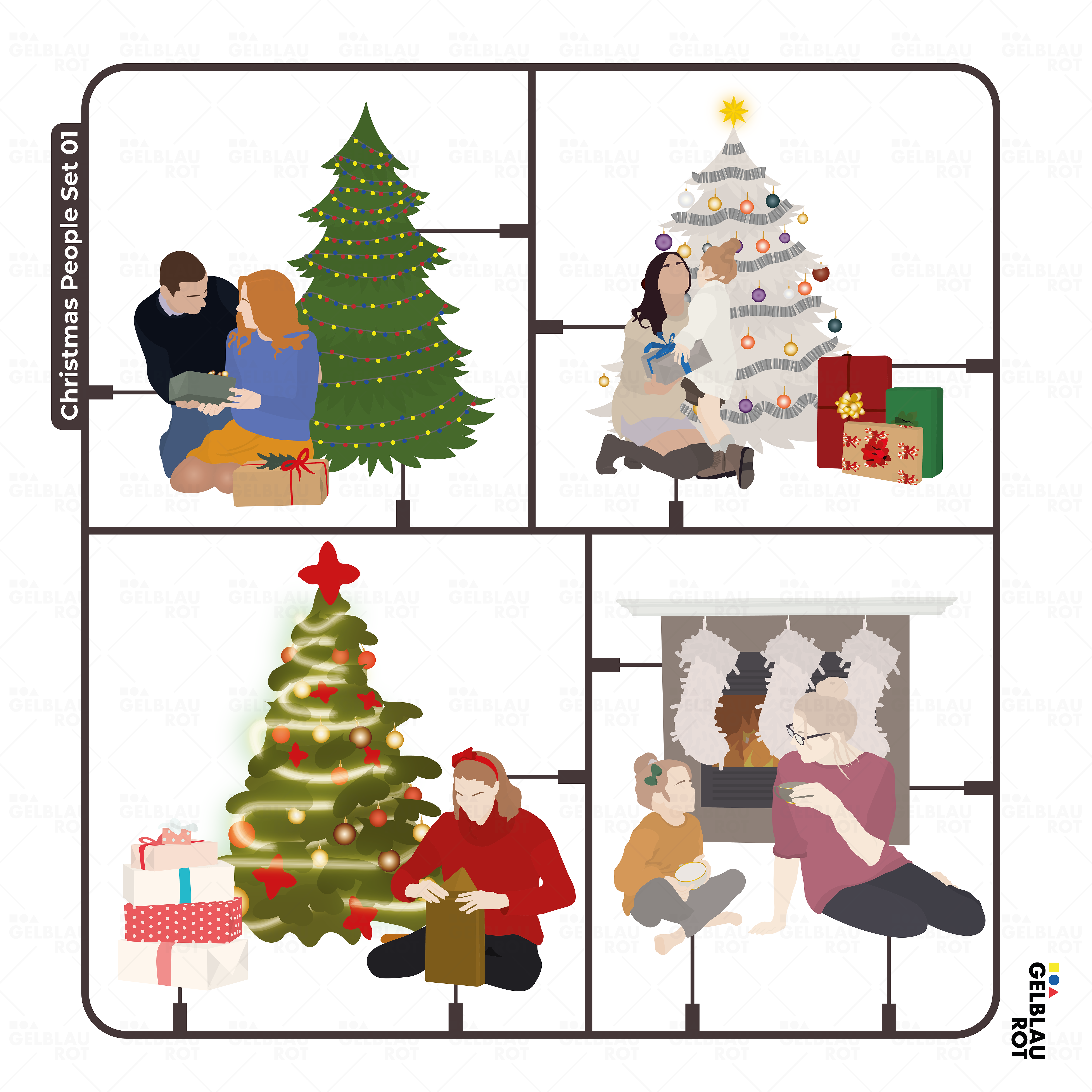 Christmas People Set