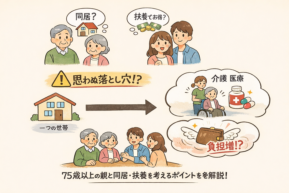 親 同居 扶養|75歳以上の親と同居して「扶養に入れる?」必須ポイントをやさしく整理