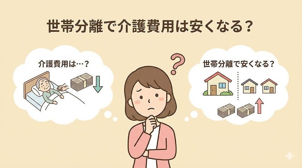 世帯分離で介護費用は安くなる?