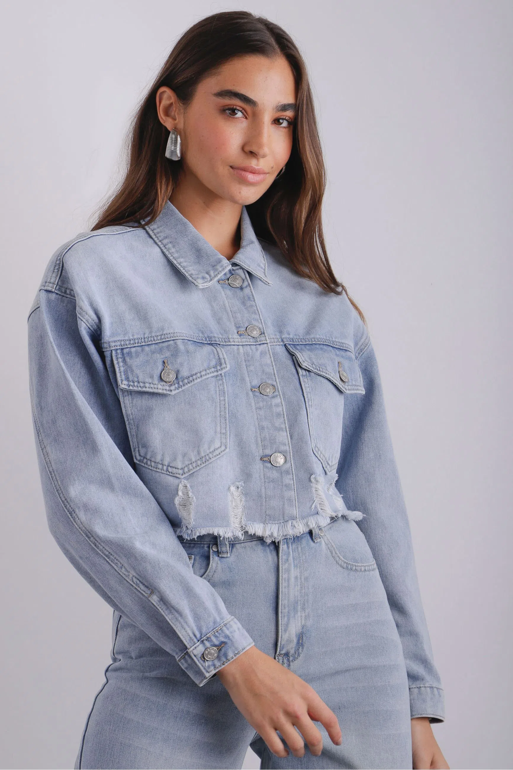 JAQUETA JEANS CLARO PU DOS AZUL CLARO KETZE