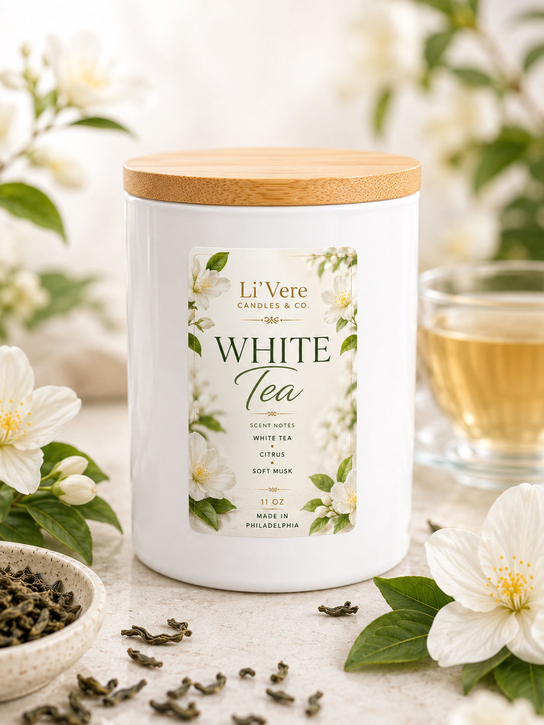 White Tea – Therapeutic Soy-Blend Candle