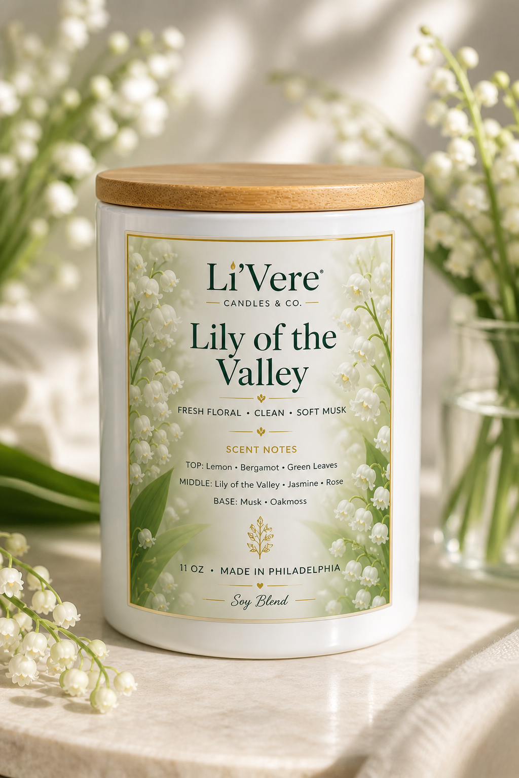 Lily of the Valley– Therapeutic Soy-Blend Candle