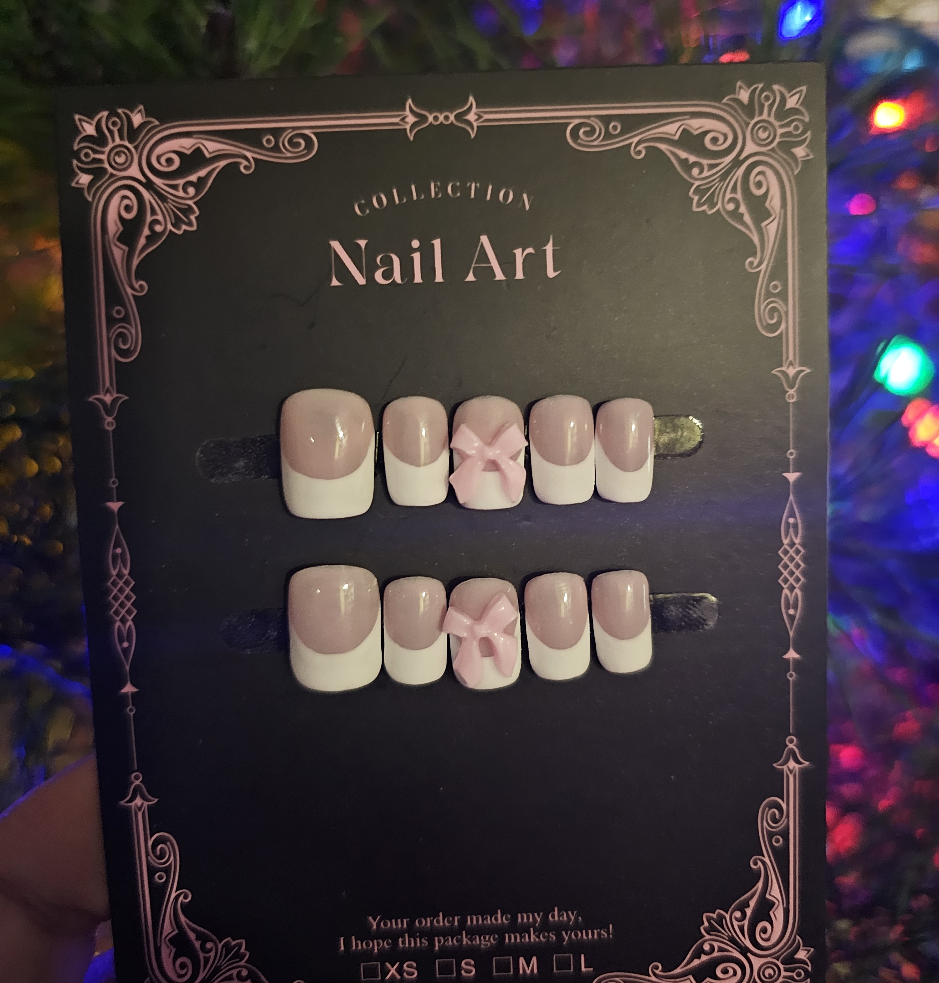 Tiny Bow (kid nails)