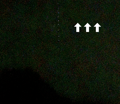 An upwards stream of A'Zhorai scout lightforms