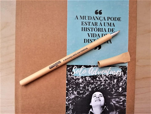 caneta reciclada Solo Adventures