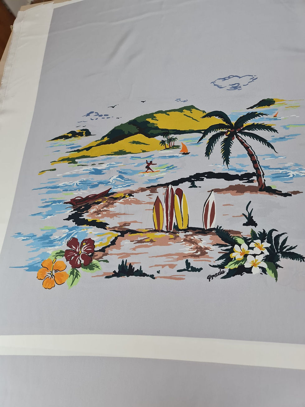 Миниатюра: Prada בד משי סטאן