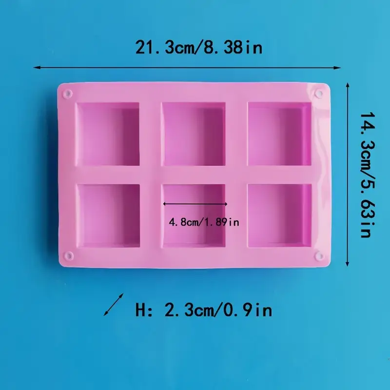  6 CAVITY SOAP MOLD GUEST OR SAMPLE IMAGE