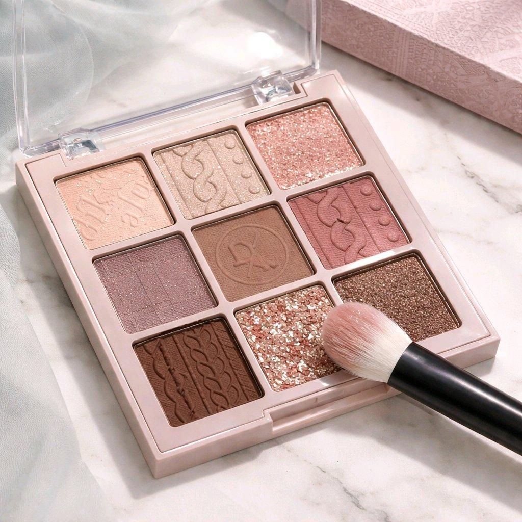 9 BLENDABLE SHADES MATTE AND SHIMMER EYESHADOW PALLETTE MAKE UP