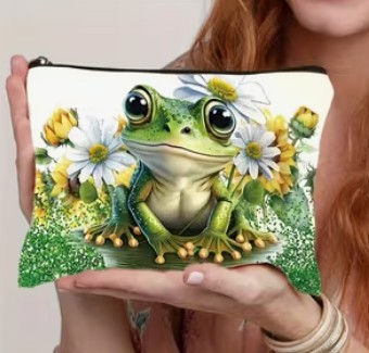 Thumbnail: MAKEUP OR CHARGER BAGS FROG FRONT VIEW
