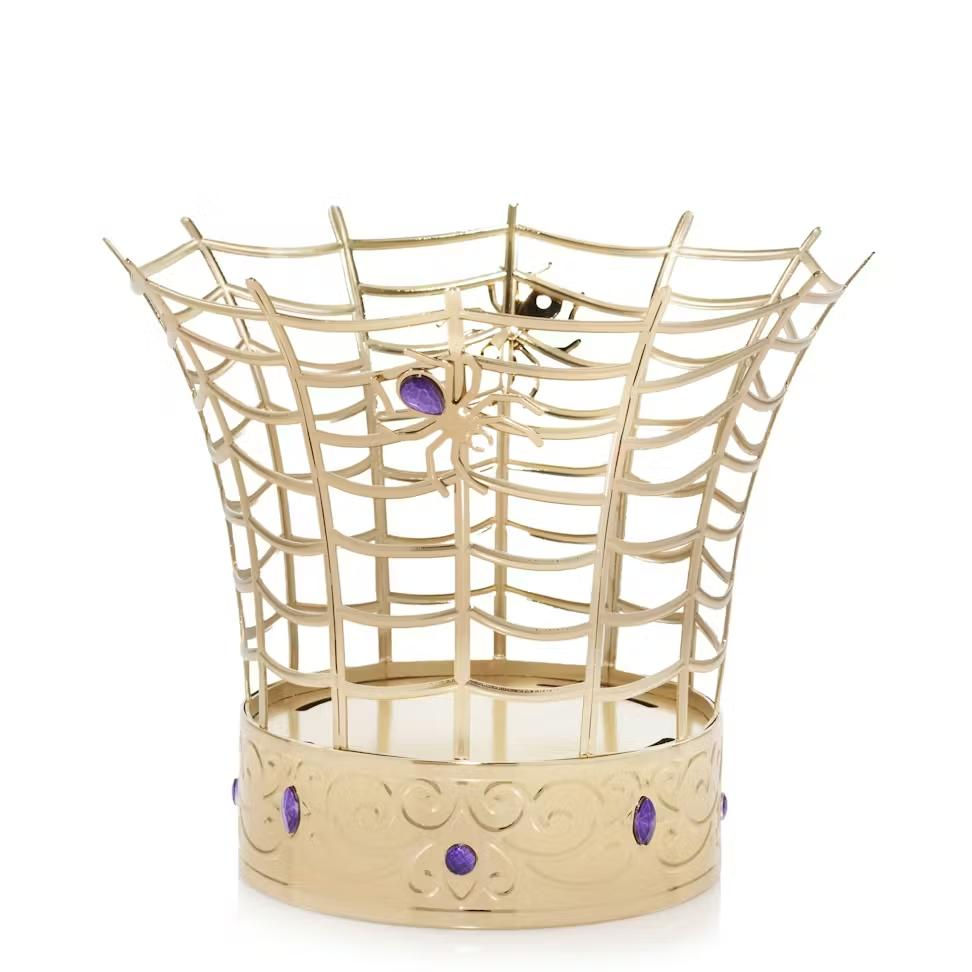 Thumbnail: YANKEE CANDLE METAL SPIDER WEB UNIQUE CANDLE HOLDER WITH OUT CANDLE VIEW