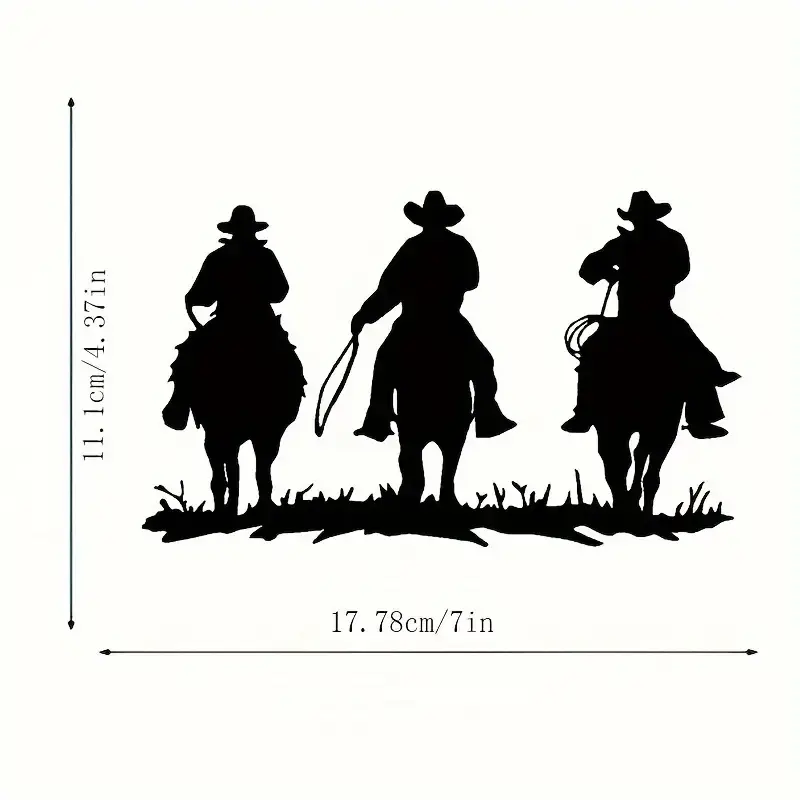 3-COWBOYS DECAL/STICKER WESTERN