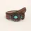 Thumbnail: WESTERN FASHION BELT WITH TURQUOISE BELT BUCKLE