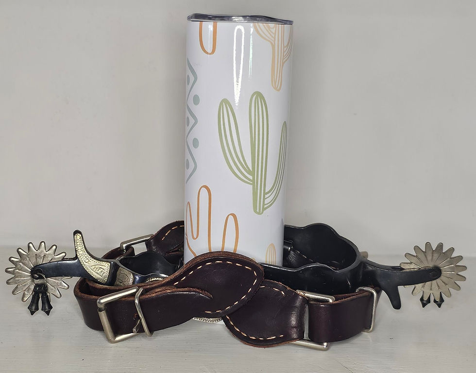 20oz SKINNY WESTERN CACTUS TUMBLER COWGIRL TRENDING RODEO