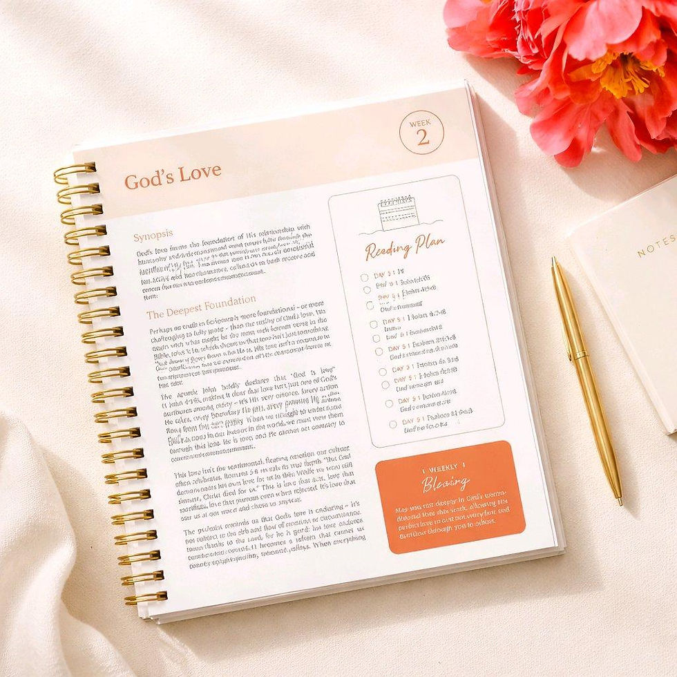 Thumbnail: BIBLE IN A YEAR STUDY GUIDE 52 WEEK JOURNAL PAGE TEX INFORMATION