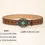 Thumbnail: WESTERN FASHION BELT WITH TURQUOISE BELT BUCKLE