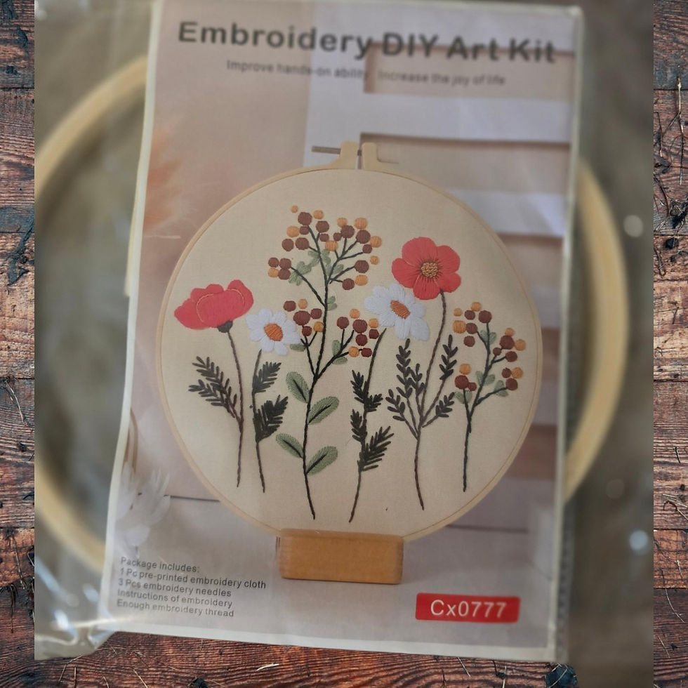 Thumbnail: COMPLETE EMBROIDERY FLOWERS-CACTUS- SUCCULENTS SET/KIT
