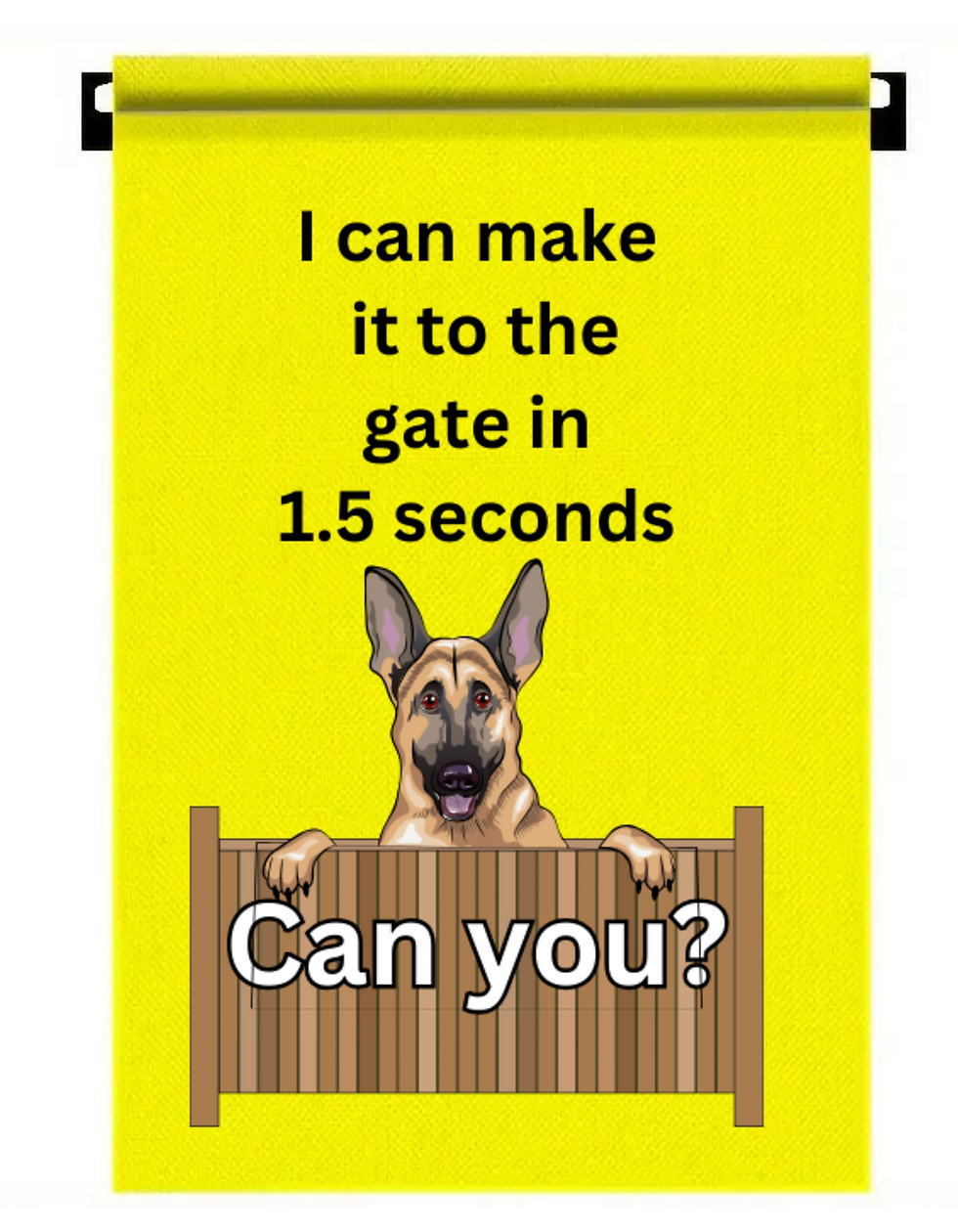 WARNING GARDEN FLAG YOUR CHOICE DOGS DOG GARDEN FLAG