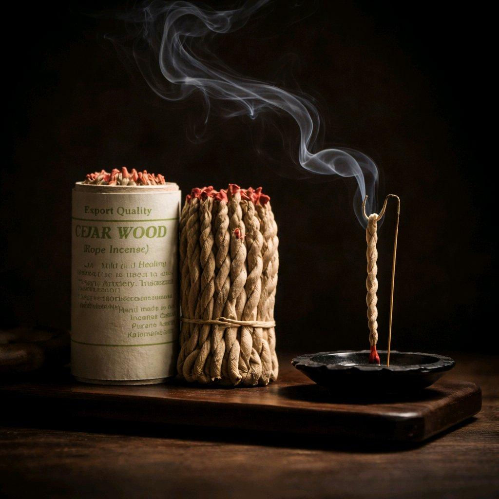 TIBETAN HANDMADE NEPAL 45-PCS ROPE INCENSE FRONT VIEW