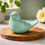 Thumbnail: SAGE GREEN PORCELAIN VINTAGE LOOK BIRD FIGURINES 5 COLORS