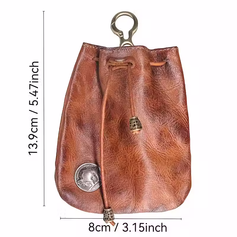 Thumbnail: GENUINE LEATHER POUCH SIZE