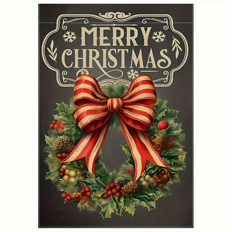 MERRY CHRISTMAS GARDEN FLAG CHRISTMAS GARDEN FLAG