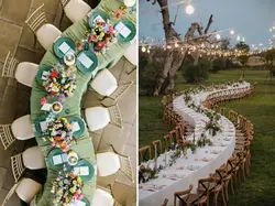 7' Serpentine Tables