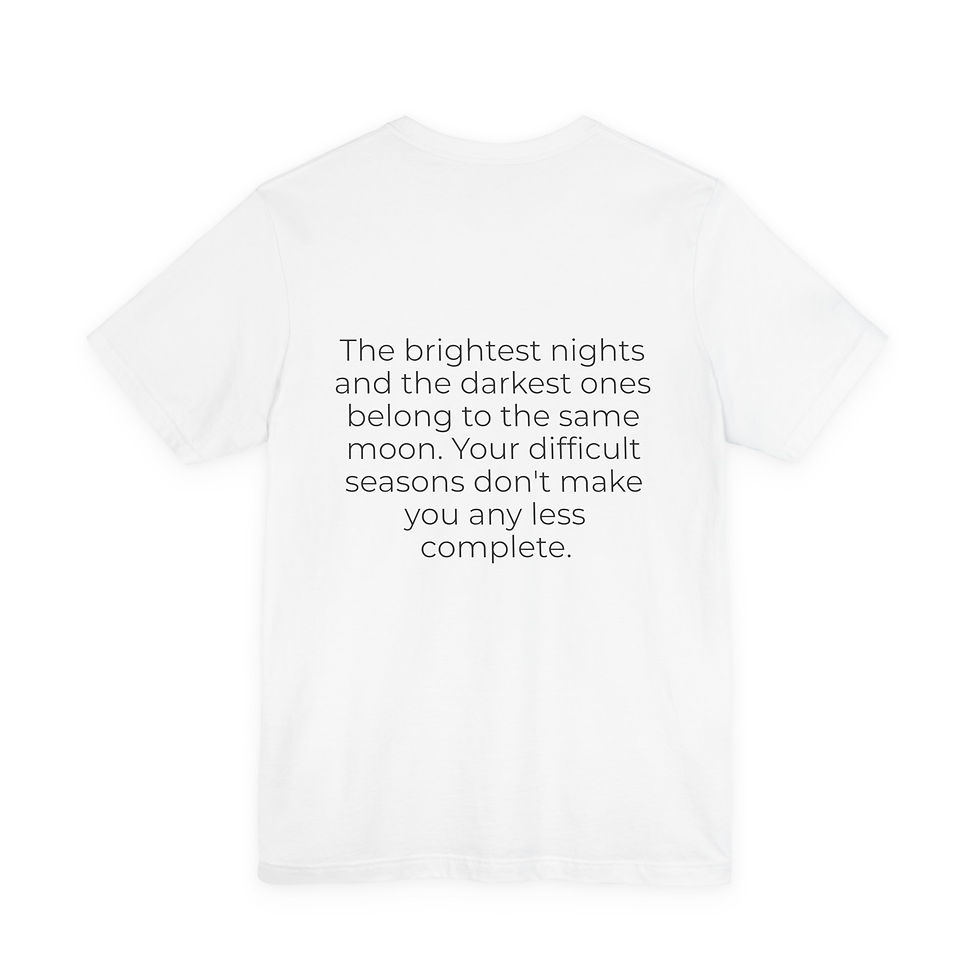 Thumbnail: Whole Through Every Phase Tee | Inspiration Collection | Black Lettering