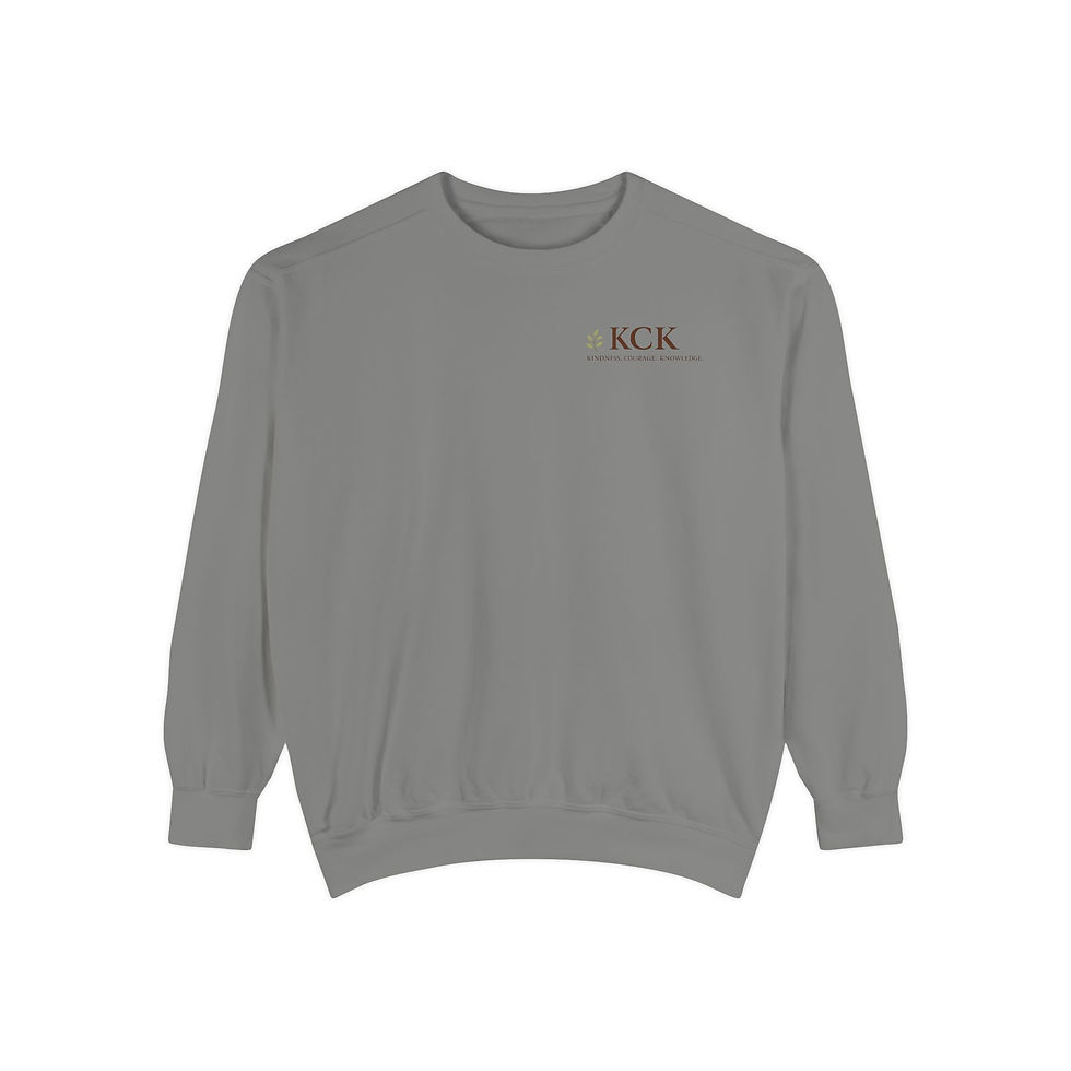 Thumbnail: KCK QR Code Embroidered Crewneck Sweatshirt – Wear the Mission