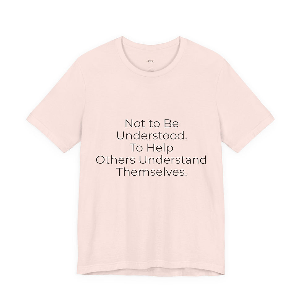 Thumbnail: Not to Be Understood Tee | Inspiration Collection | Black Lettering