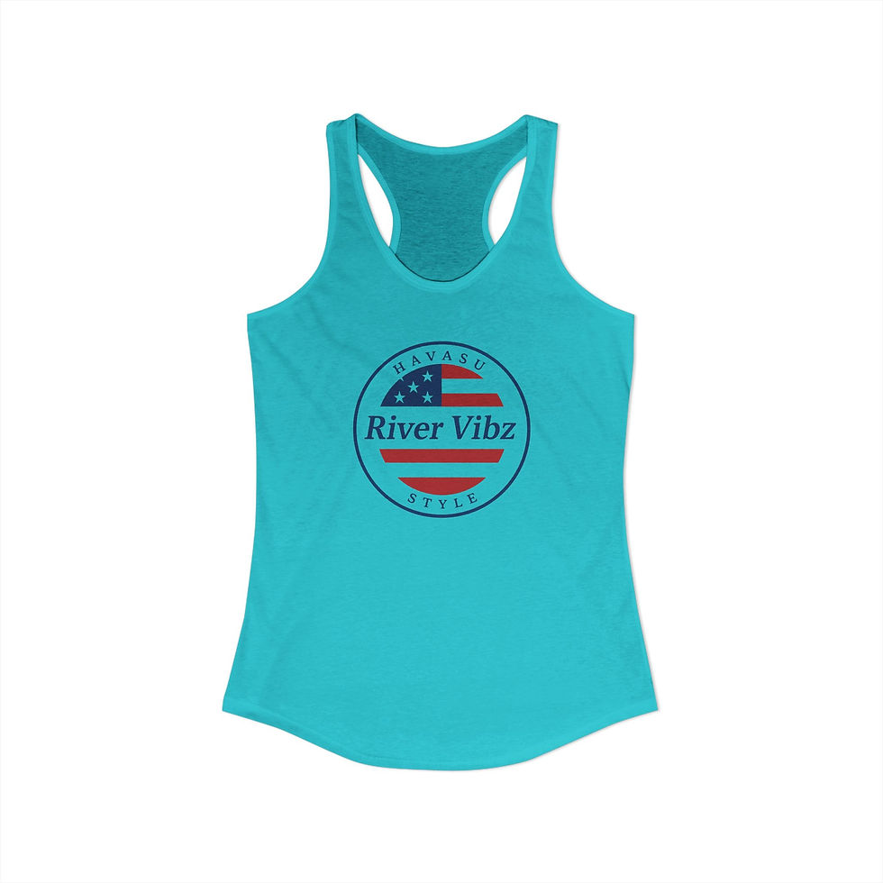 Thumbnail: River Vibz Havasu Style – Stars & Stripes Edition Women's Racerback Tank