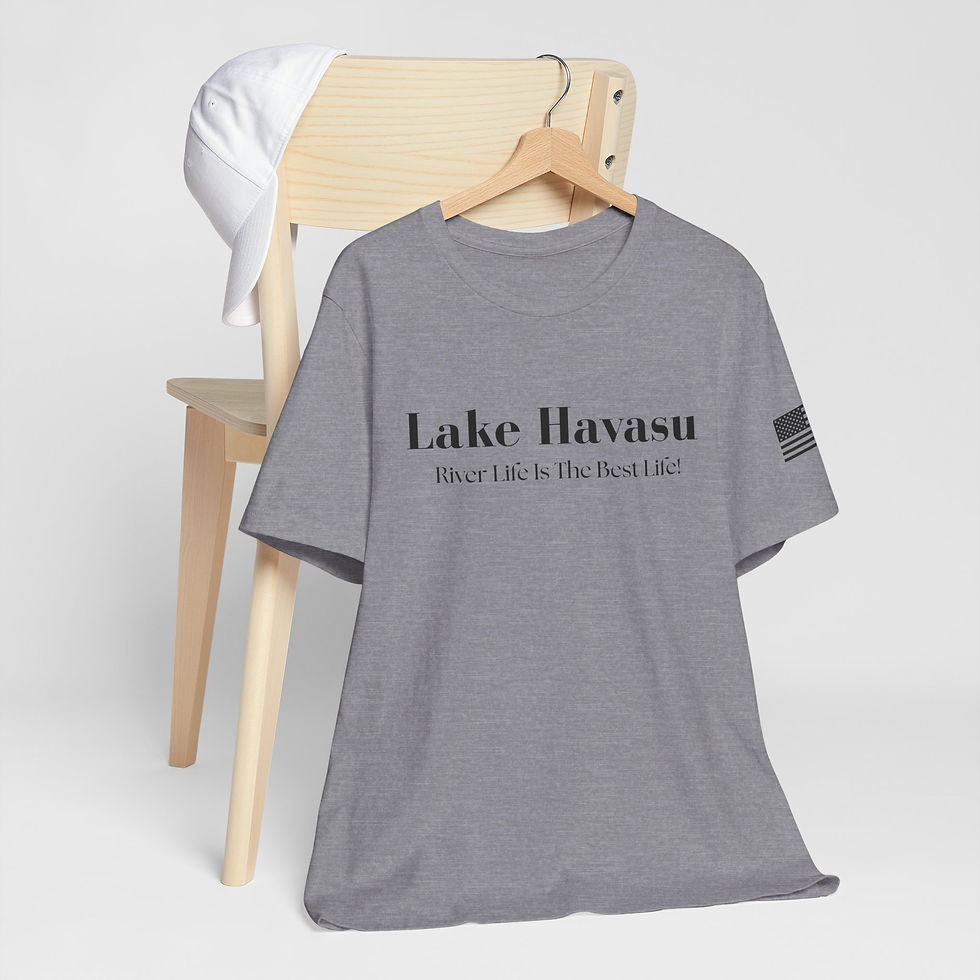 Thumbnail: Lake Havasu River Life Is The Best Life Unisex Jersey Tee - Summer, Lake Days